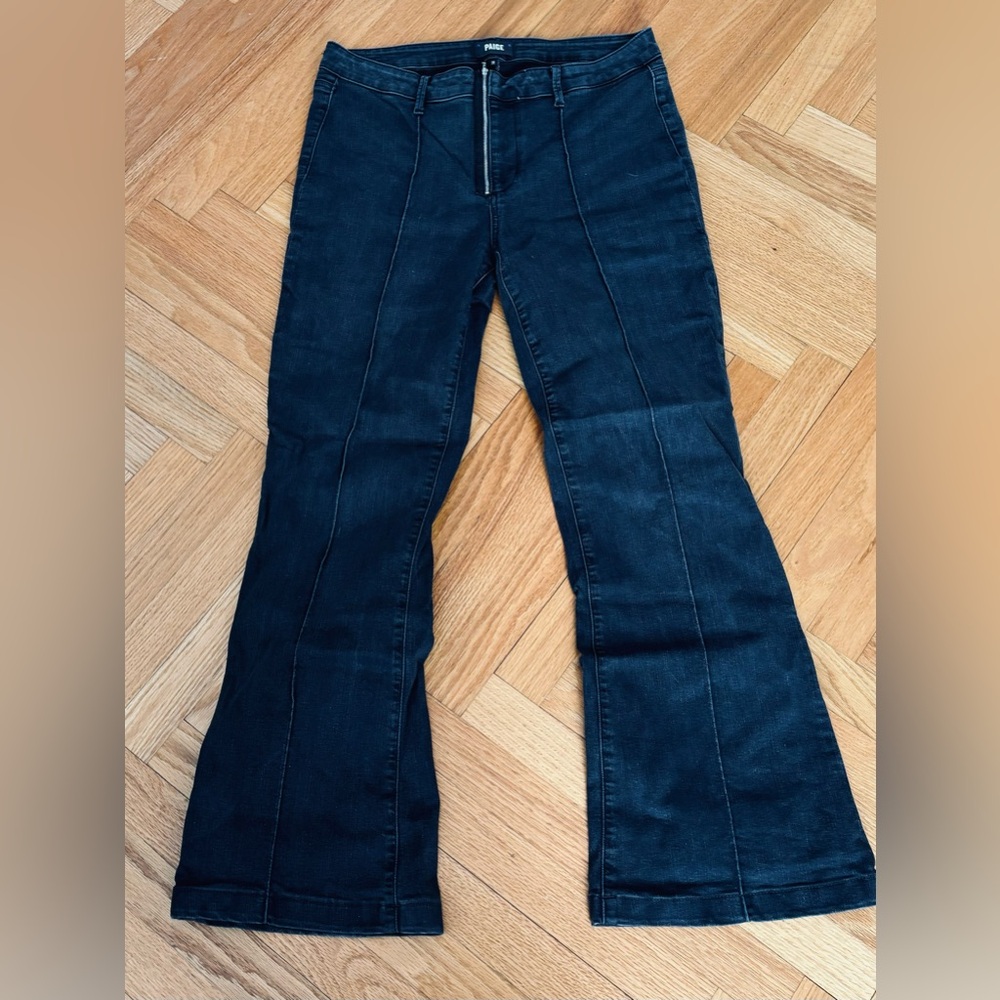 Paige soft black flare jeans. Size 31